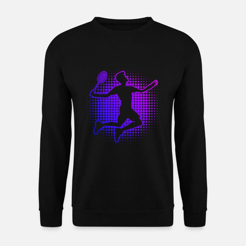 Squash Badmintonspieler Herren Federball Damen - Unisex Pullover - Schwarz