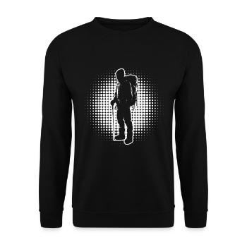 Climber Women Boulder Climbing Bouldering - Unisex Sweatshirt - black - Front - Alina (178cm) & Michal (187cm)