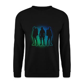 Bloc Bloc Homme Bloc Grimpeur - Sweat-shirt Unisexe - noir - Devant - Alina (178cm) & Michal (187cm)