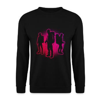 Bouldering Men's Climbers Bouldering Climbers - Unisex Sweatshirt - black - Front - Alina (178cm) & Michal (187cm)