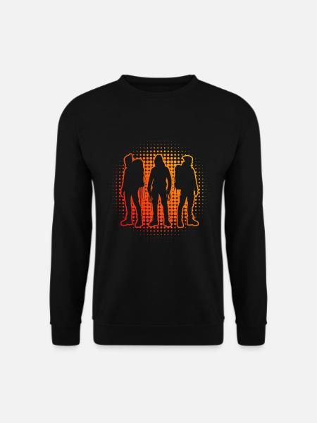 Bouldering Climber Bouldering Climbing Men - Unisex Sweatshirt - black