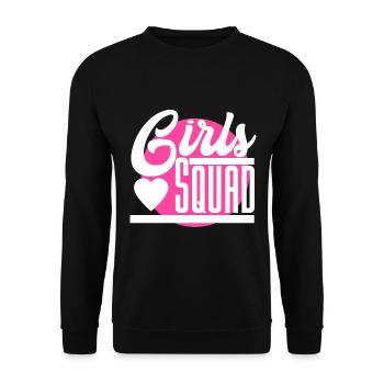 Girls Squad - Unisex Sweatshirt - black - Front - Alina (178cm) & Michal (187cm)