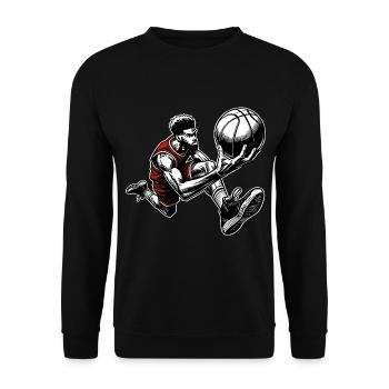 Basket-ball Joueurs de basket-ball - Sweat-shirt Unisexe - noir - Devant - Alina (178cm) & Michal (187cm)