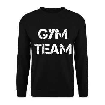 Équipe de gymnase - Sweat-shirt Unisexe - noir - Devant - Alina (178cm) & Michal (187cm)