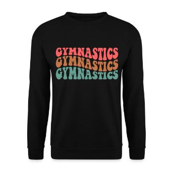 Gymnastics - Unisex Sweatshirt - black - Front - Alina (178cm) & Michal (187cm)
