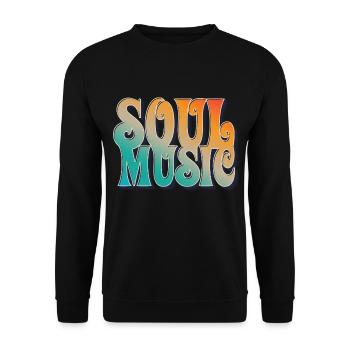Soul music - Unisex Sweatshirt - black - Front - Alina (178cm) & Michal (187cm)