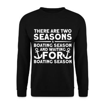 Amateurs de bateau Capitaine de bateau Capitaines - Sweat-shirt Unisexe - noir - Devant - Alina (178cm) & Michal (187cm)