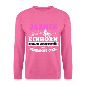Jasmin Einhorn - Unisex Pullover - Pink - Vorne