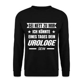 Urologe Mediziner Urologie - Unisex Pullover - Schwarz - Vorne - Alina (178cm) & Michal (187cm)