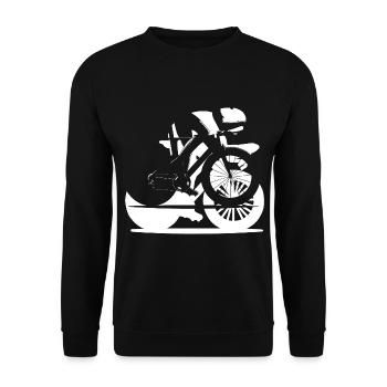 Cycliste sur route Femmes Cyclisme sur route Vélo de route pour hommes - Sweat-shirt Unisexe - noir - Devant - Alina (178cm) & Michal (187cm)