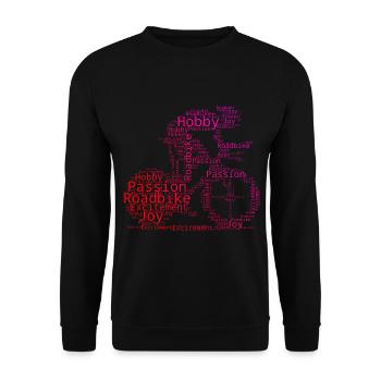 Road Bike Road Cyclist Road Bike Road Cycling - Unisex Sweatshirt - black - Front - Alina (178cm) & Michal (187cm)