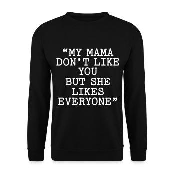 Songtexte Musikliebhaber Songwriter Musikfestival - Unisex Pullover - Schwarz - Vorne - Alina (178cm) & Michal (187cm)