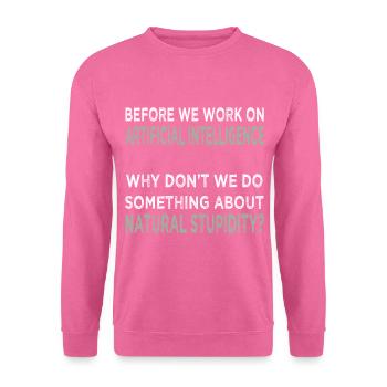 Künstliche Intelligenz - Unisex Pullover - Pink - Vorne