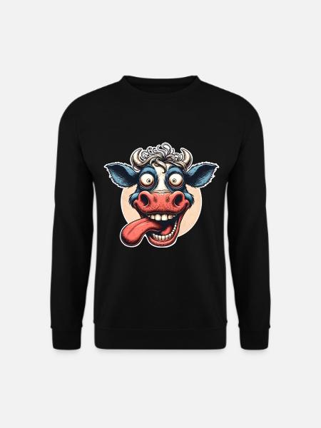 Vache folle - Sweat-shirt Unisexe - noir