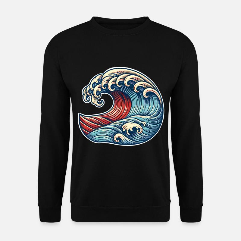 Wave - Unisex Sweatshirt - black