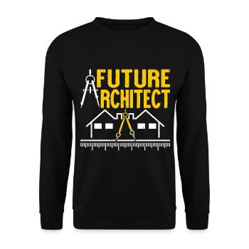 Architect - Unisex Sweatshirt - black - Front - Alina (178cm) & Michal (187cm)