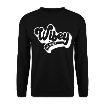 2023 Verlobung Brautdusche Hochzeit - Unisex Pullover - Schwarz - Vorne - Alina (178cm) & Michal (187cm)