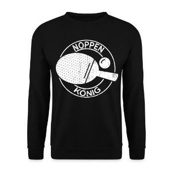 Noppen König - Unisex Pullover - Schwarz - Vorne - Alina (178cm) & Michal (187cm)