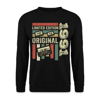 Vintage 1991 - Retro Birthday Quote 1991 - Unisex Sweatshirt - black - Front - Alina (178cm) & Michal (187cm)