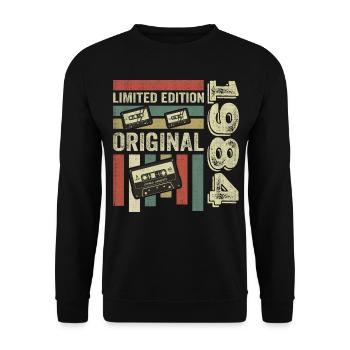 Vintage 1984 - Retro Birthday Quote 1984 - Unisex Sweatshirt - black - Front - Alina (178cm) & Michal (187cm)