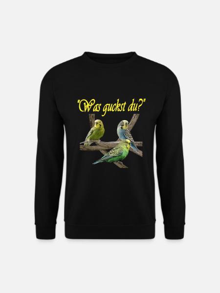 Wellensittiche - Unisex Pullover - Schwarz