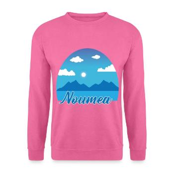Vacances de rêve Noumea en bleu - Sweat-shirt Unisexe - rose - Devant