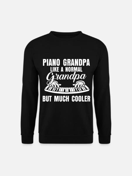 Klavier Flügel Piano Pianoforte Klavierspieler - Unisex Pullover - Schwarz