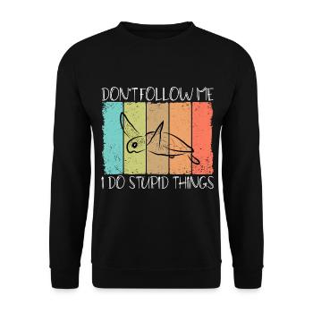 Tortues - Sweat-shirt Unisexe - noir - Devant - Alina (178cm) & Michal (187cm)