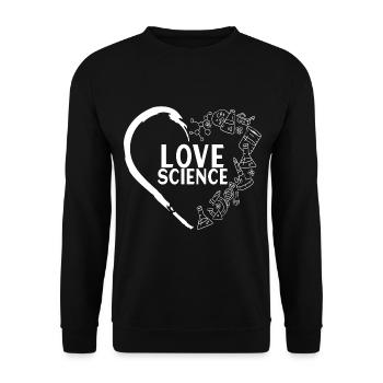 Chemistry Biochemistry - Unisex Sweatshirt - black - Front - Alina (178cm) & Michal (187cm)
