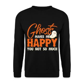 Geisterjäger Geister Paranormale Untersuchung - Unisex Pullover - Schwarz - Vorne - Alina (178cm) & Michal (187cm)