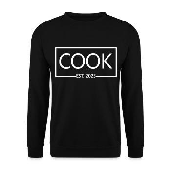 Cook Est. 2023 Graduation Culinary Art Student - Unisex Sweatshirt - black - Front - Alina (178cm) & Michal (187cm)