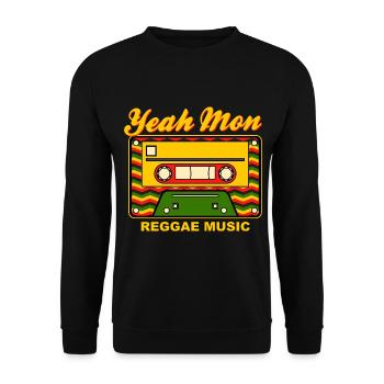 Jamaica Reggae Musik Jamaika - Unisex Pullover - Schwarz - Vorne - Alina (178cm) & Michal (187cm)