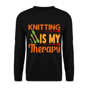 Stricken Nähen Schneider Häckeln - Unisex Pullover - Schwarz - Vorne - Alina (178cm) & Michal (187cm)
