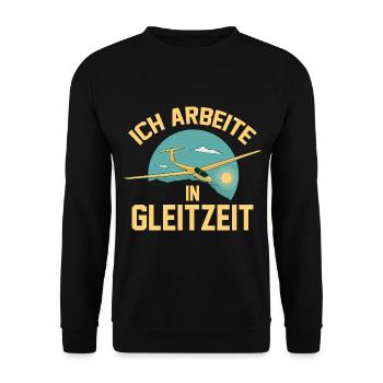 Segelflieger Fliegen Segelfliegen - Unisex Pullover - Schwarz - Vorne - Alina (178cm) & Michal (187cm)