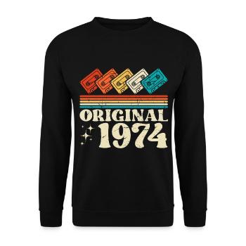 50e anniversaire 1974 millésime millésime - Sweat-shirt Unisexe - noir - Devant - Alina (178cm) & Michal (187cm)