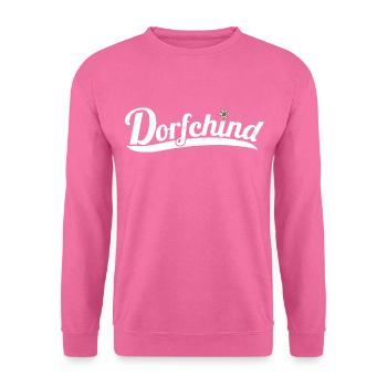 Dorfchind one print - Unisex Pullover - Pink - Vorne