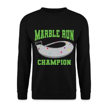 MARBLE RUN - Unisex Sweatshirt - black - Front - Alina (178cm) & Michal (187cm)