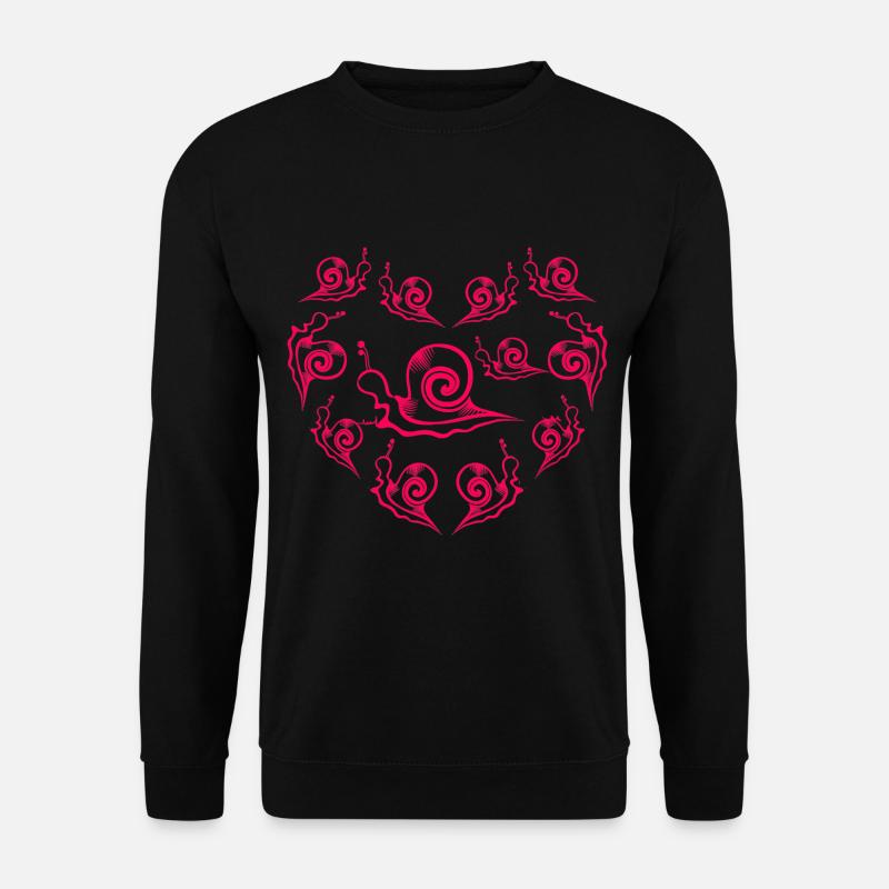 Forever Love Snail - Unisex Sweatshirt - black