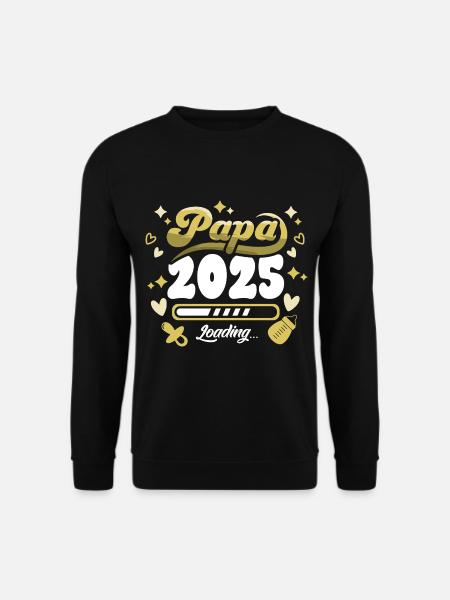 Papa 2025 Kind - Unisex Pullover - Schwarz