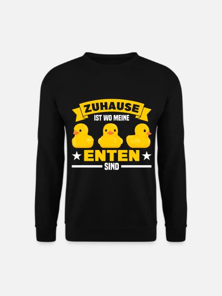 Entenliebhaber Enten Ente Geschenk - Unisex Pullover - Schwarz