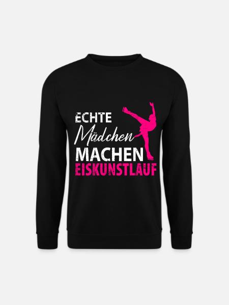 Eiskunstlauf Schlittschuhlauf Eis Figuren Tanz - Unisex Pullover - Schwarz