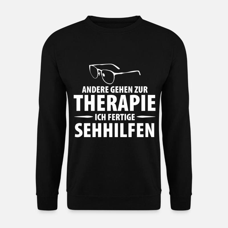 Optiker Augenoptiker Brille Brillenträger - Unisex Pullover - Schwarz
