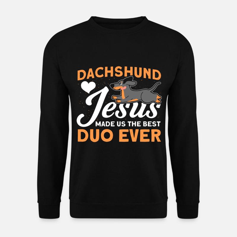 Dackel Dackel Dackel Mama Dackel Haustier - Unisex Pullover - Schwarz