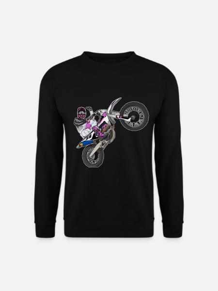 Motocross / Enduro / Freestyle mx / Dirtbike retro - Unisex Pullover - Schwarz
