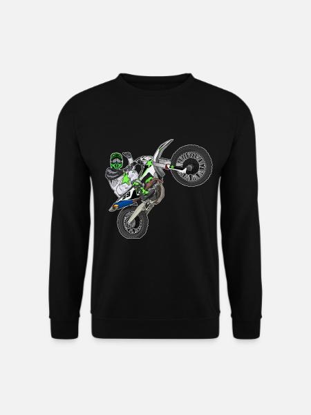 Motocross / Enduro / Freestyle mx / Dirtbike retro - Unisex Pullover - Schwarz