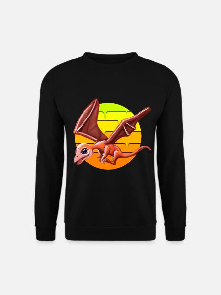 Ptérodactyle volant - Sweat-shirt Unisexe - noir