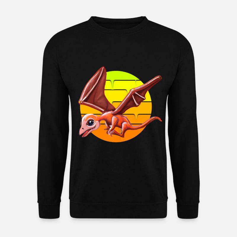Fliegender Pterodaktylus - Unisex Pullover - Schwarz