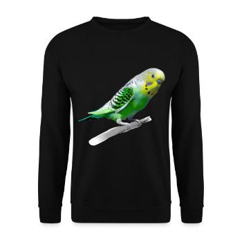 Perruche sucrée - Sweat-shirt Unisexe - noir - Devant - Alina (178cm) & Michal (187cm)