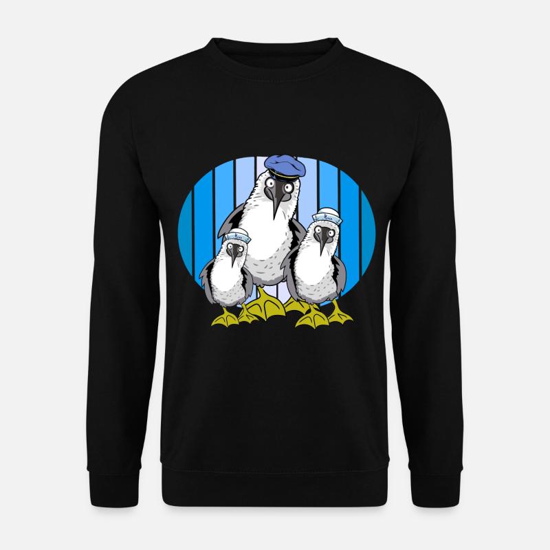Seevögel Matrosen Möwen Möwe maritim - Unisex Pullover - Schwarz