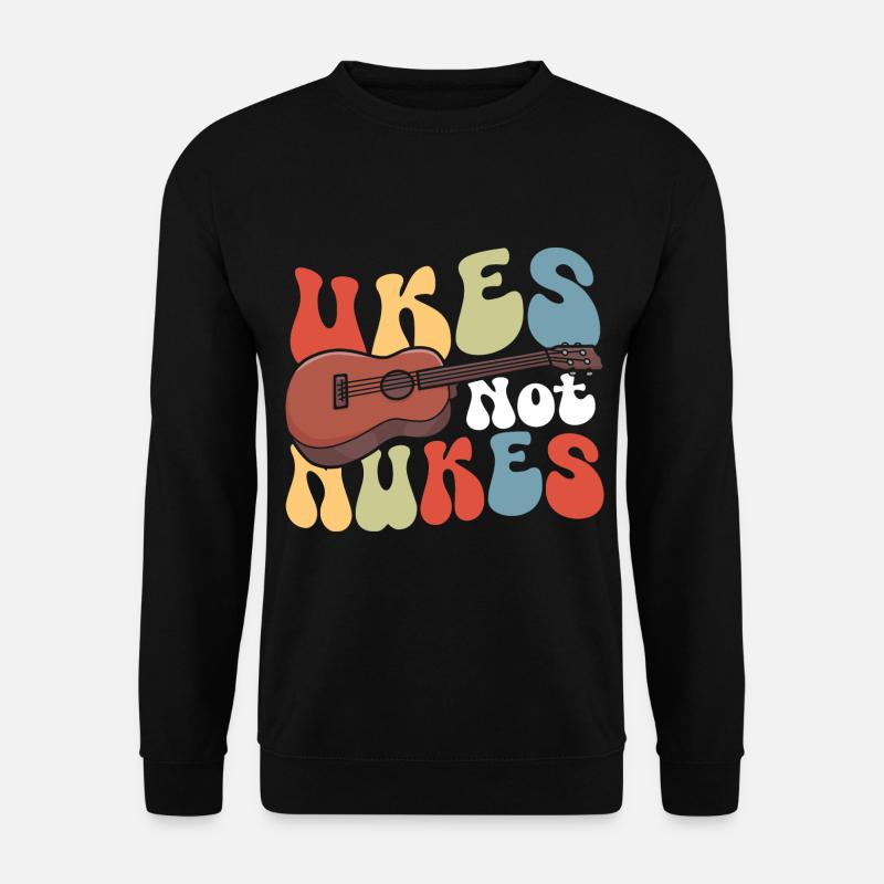 Ukulele Lover Music Ukulele Kostüm Ukulele Merch - Unisex Pullover - Schwarz